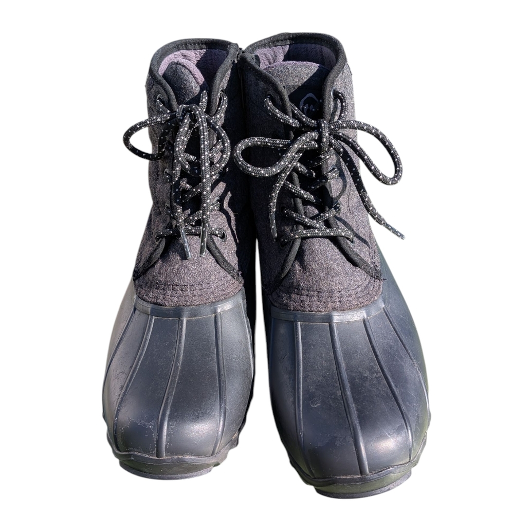 Wolverine Women's Torrent Wool Duck Boot Size 11, Black & Gray